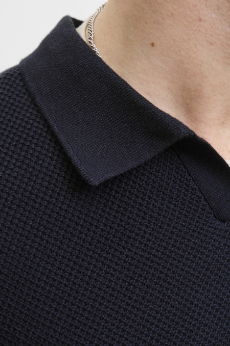 Jack & Jones jprblaeaston knit split neck ls sn